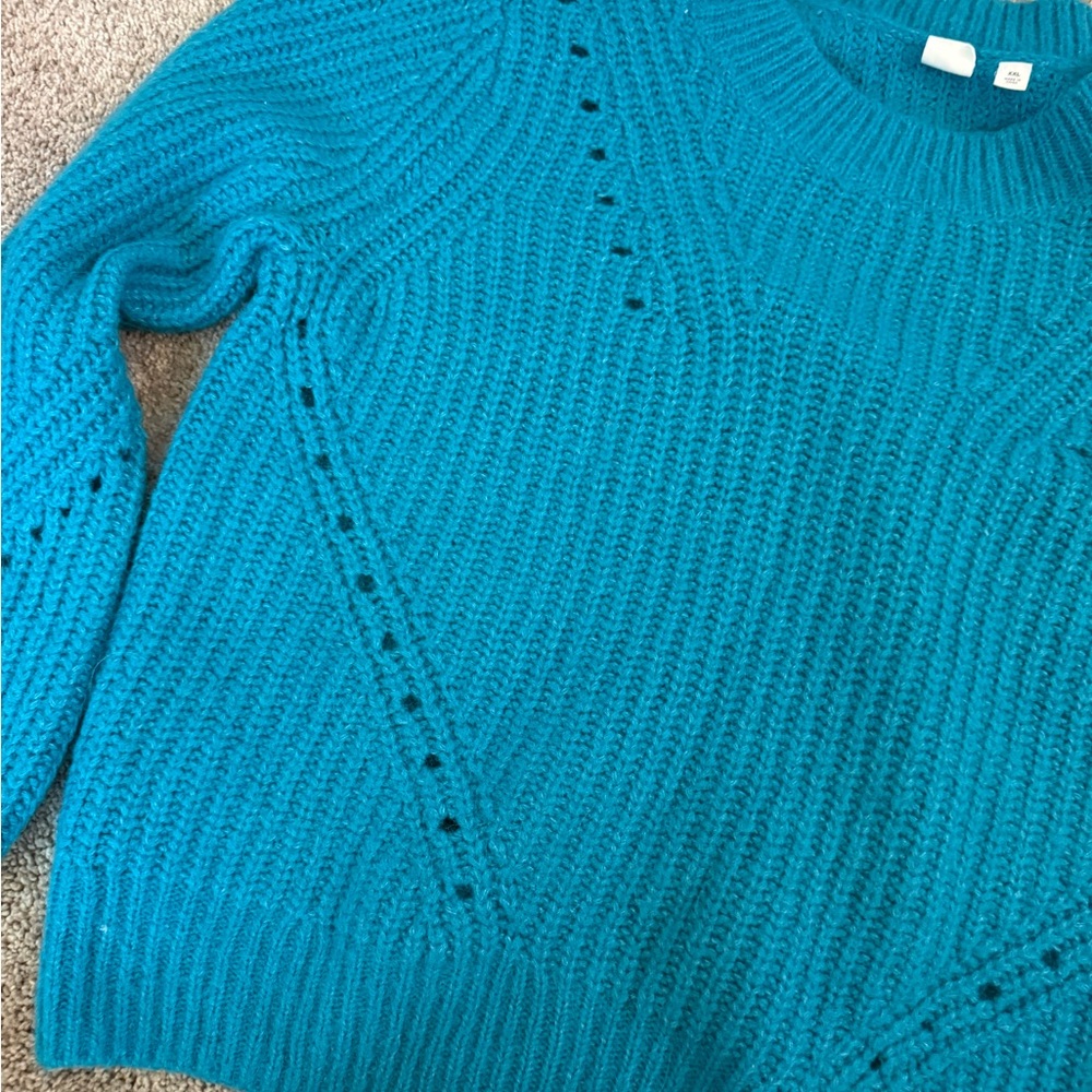 Gap Classic Women's Teal Knit Sweater